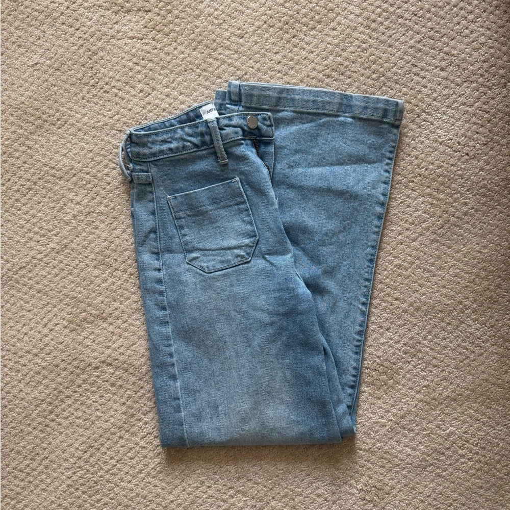 Just Black Light Blue Straight Jeans